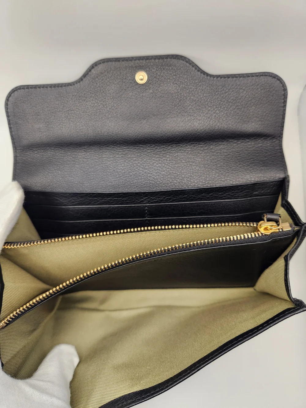 BVLGARI Isabella Rossellini Black Leather Continental Wallet – Full Set
